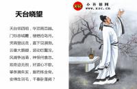 天台晓望全文翻译及字词句解释（李白）