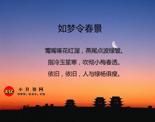 如梦令春景阅读答案（阅读理解题及答案）