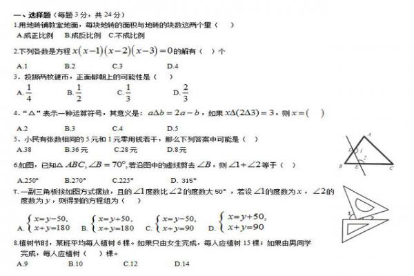 2018小升初分班考试语文数学考试试卷及答案