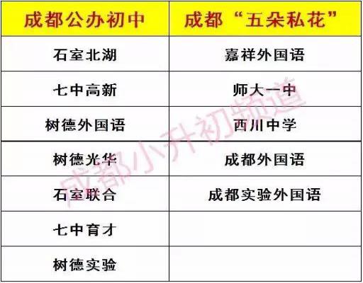 成都公立四七九和私立五朵私花有哪些差距（升学率数据对比）