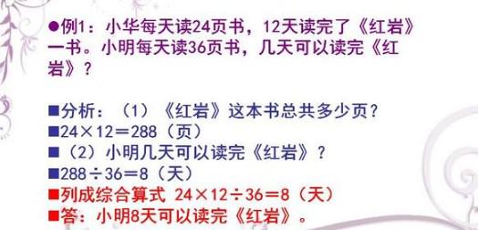 小学数学归总问题应用题解题技巧方法