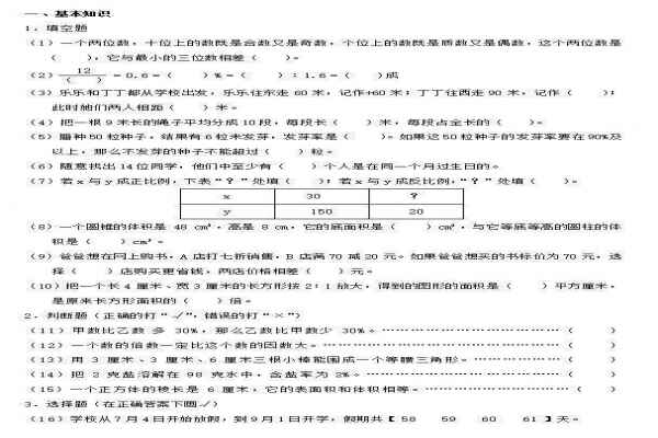 2018小升初经典实战数学真题试卷