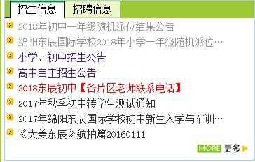 绵阳东辰小升初面谈录取结果查询网址（含成绩查询）