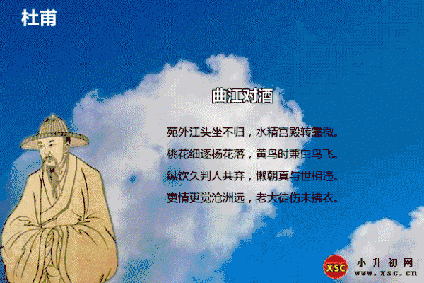 曲江对酒阅读答案（杜甫）