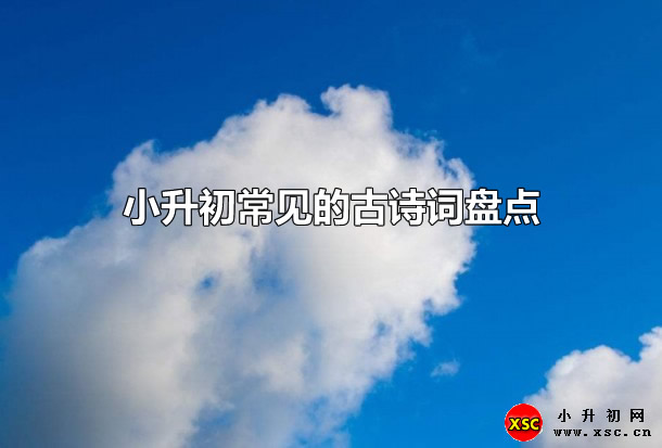 小升初常见的古诗词盘点（复习资料）