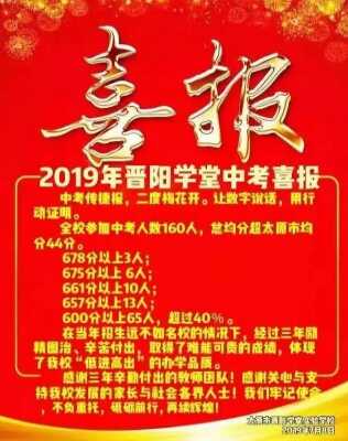 2019年太原晋阳学堂中考成绩（中考喜报）