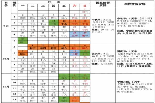 2019-2020绵阳东辰国际学校开学放假时间安排（校历表）