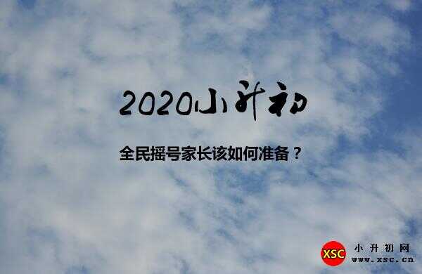 2020小升初全民摇号家长该如何准备？