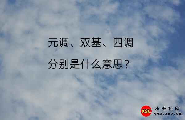 元调、双基、四调分别是什么意思？