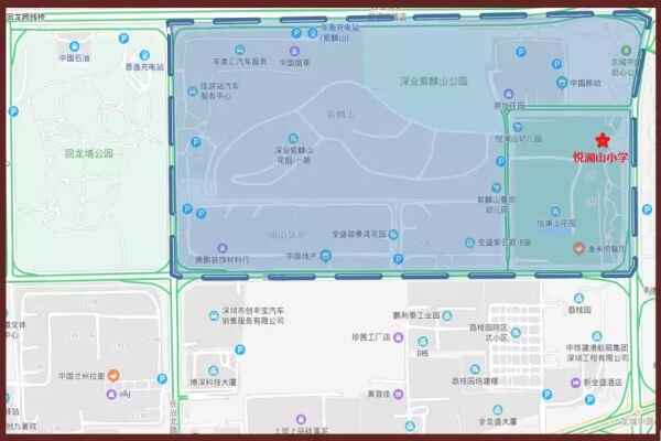 2020年深圳悦澜山小学划片范围（招生范围公示）