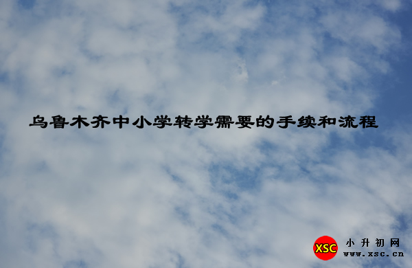 2020年乌鲁木齐中小学转学需要的手续和流程.jpg