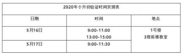 2020年上海市浦东外国语学校东校小升初登记验证时间+验证流程