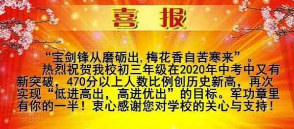 2020年无锡市洛社新开河实验学校中考成绩升学率(中考喜报)