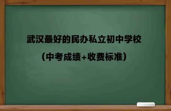 2020武汉最好的民办私立初中学校（中考成绩+收费标准）