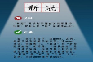 “新冠”的“冠”的读音（新冠病毒的正确读音解读）