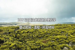 2021沈阳沈北新区办理转学登记时间+流程+所需材料