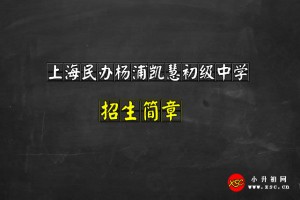 2021上海民办杨浦凯慧初级中学招生简章及收费标准