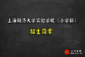 2021上海同济大学实验学校小学部招生简章及收费标准