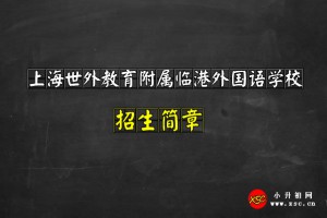 2021上海世外教育附属临港外国语学校招生简章及收费标准(小学+初中)