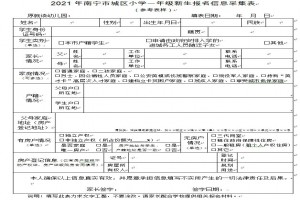 2021年南宁市中小学招生入学最新政策