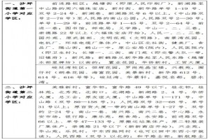 2021年鹤山市沙坪街道户籍适龄儿童入学学区划分方案