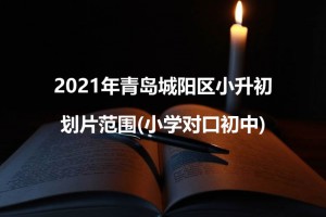 2021年青岛城阳区小升初划片范围