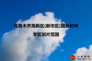 2021年乌鲁木齐高新区(新市区)国办初中学区划片范围参考