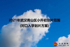 2021年武汉青山区小升初划片范围(对口入学划片方案)