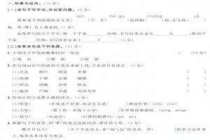 2021-2022青岛小升初语文考试试卷模拟真题(含答案)