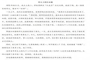 作文上的红双圈阅读理解题及答案(阅读答案二)