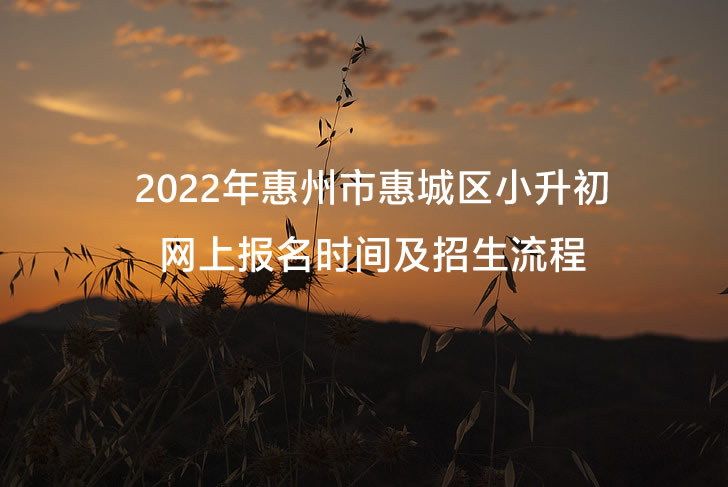 2022年惠州市惠城区小升初网上报名时间及招生流程.jpg