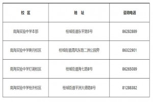 2022年佛山市南海区南海实验中学(桂城)招生方案