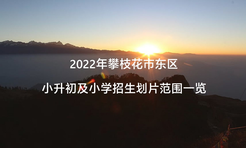 2022年攀枝花市东区小升初及小学招生划片范围一览.jpg