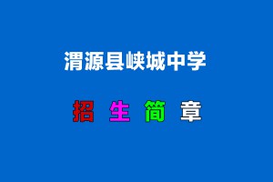 2022年渭源县峡城中学小升初招生简章(附招生划片范围)