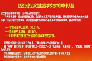 2022年武汉碧桂园学校中考成绩升学率(中考喜报)