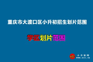 2022年重庆市大渡口区小升初招生划片范围一览