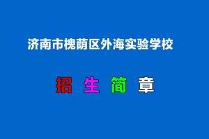 2022年济南市槐荫区外海实验学校招生简章