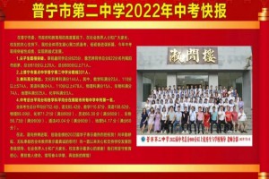 2022年普宁市第二中学中考成绩升学率(中考喜报)