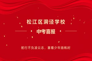 2022年上海市松江区洞泾学校中考成绩升学率(中考喜报)