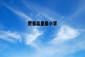 赞皇县童星小学收费标准(学费)及学校简介