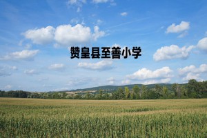 赞皇县至善小学收费标准(学费)及学校简介