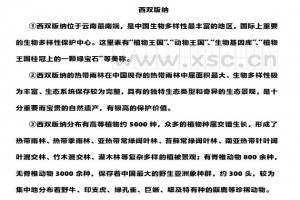 西双版纳阅读理解题及答案(阅读答案)