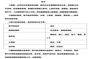 《粽子》阅读理解题及答案(阅读答案)