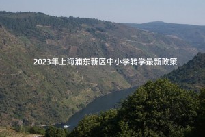 2023年上海浦东新区中小学转学最新政策(附时间及流程)