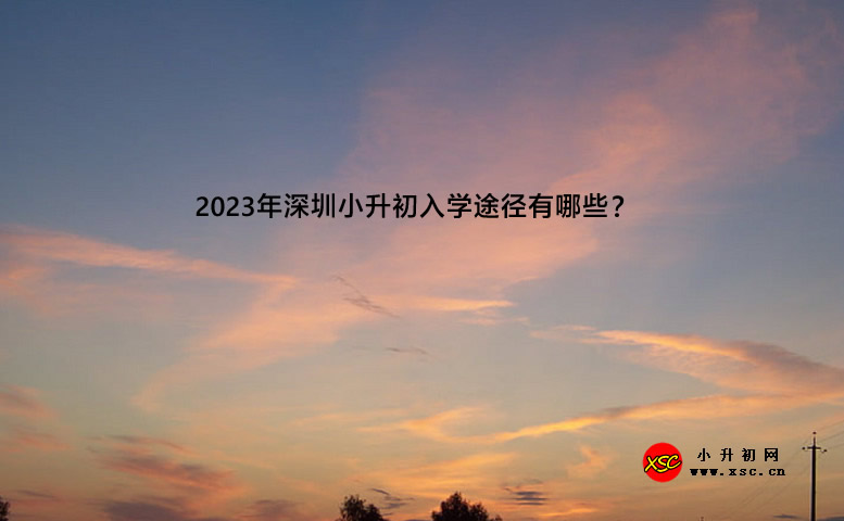 2023年深圳小升初入学途径有哪些？.jpg