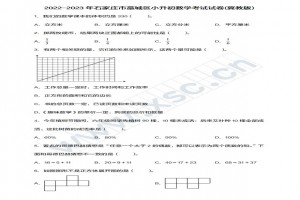 2022-2023年石家庄市藁城区小升初数学考试试卷真题及答案(冀教版)