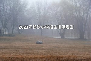 2023年长沙小学招生排序规则(招生录取生源先后顺序)