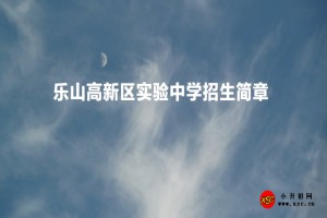 2023年乐山高新区实验中学招生简章(附招生划片范围)