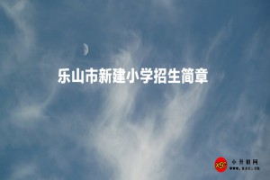 2023年乐山市新建小学招生简章(附招生划片范围)