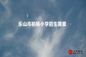 2023年乐山市柏杨小学招生简章(附招生地段范围)